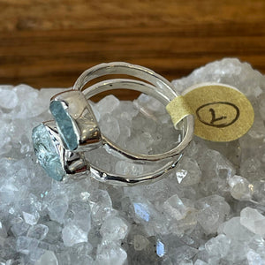 Aquamarine Raw ring | size 7