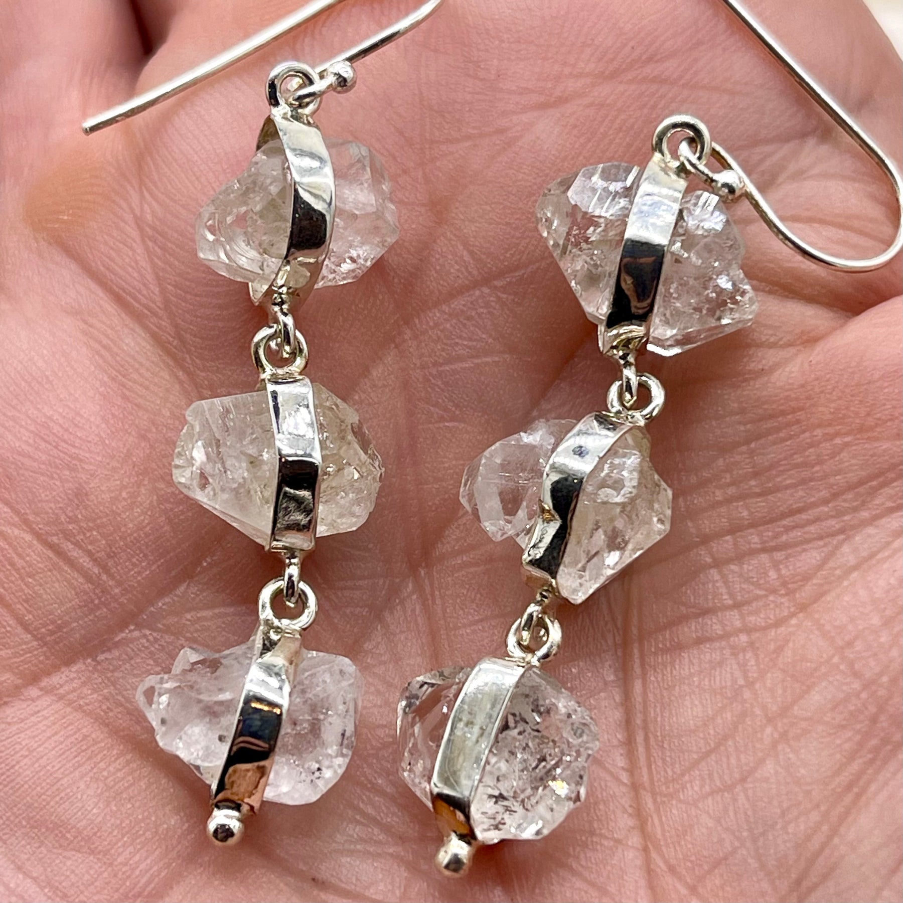 Herkimer Diamond Earrings | Multi Stone