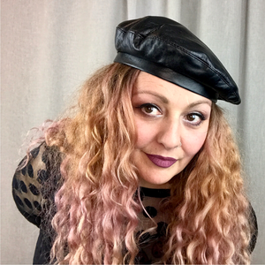 Yes Mz Military Leather Beret | Black