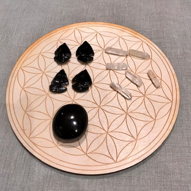 CRYSTAL GRIDS FOR PROTECTION (with gridding board)