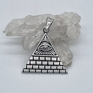 ALL SEEING EYE OF PROVIDENCE PENDANT | Sterling Silver